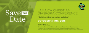 Jamaica Christian Diaspora Conference Save The Date