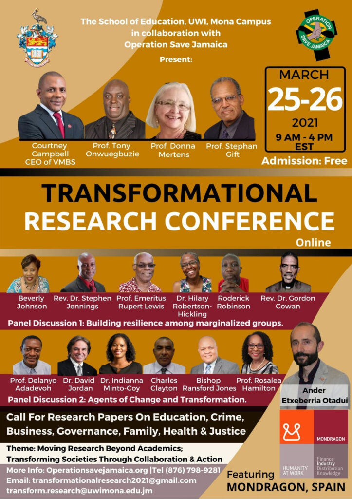 Transformation Research Conference 2021 Event Flyer